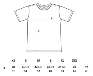 Größentabelle T-Shirt